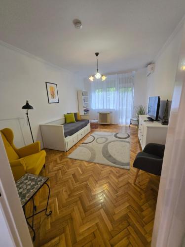Ruang duduk di Pálma apartman