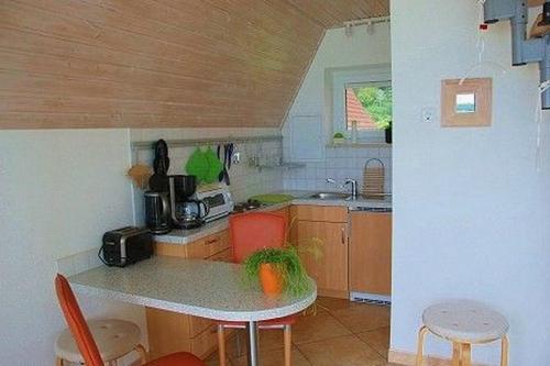 Dapur atau dapur kecil di Seetraum 10 mit Ruderboot - ABC212