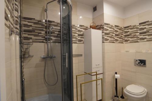 Koupelna v ubytování Horus