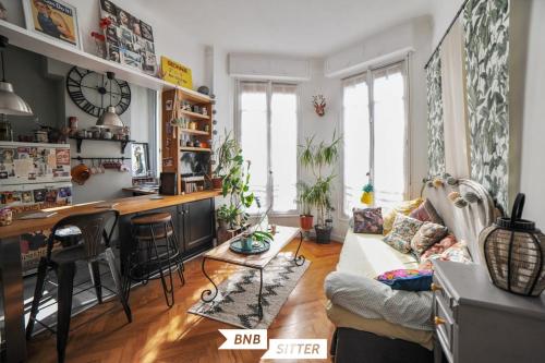 Bohemian style and luminous balcony