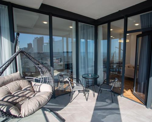 Χώρος καθιστικού στο Casa Solis Apartments