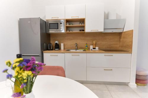 Η κουζίνα ή μικρή κουζίνα στο Apartments Lukas 6