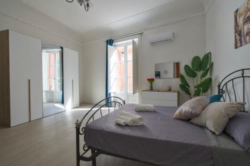 Ένα ή περισσότερα κρεβάτια σε δωμάτιο στο Rifugio Blu