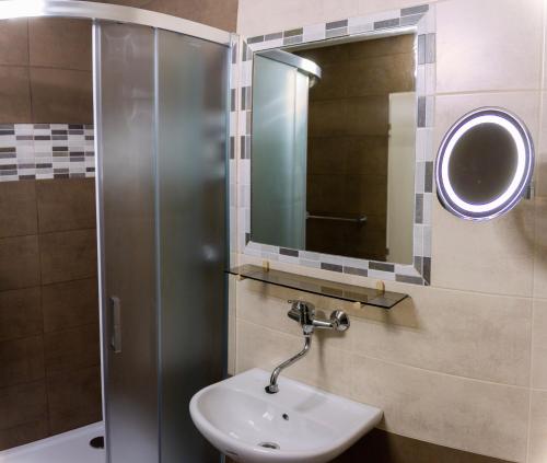 Koupelna v ubytování Hotel Rychta Netolice