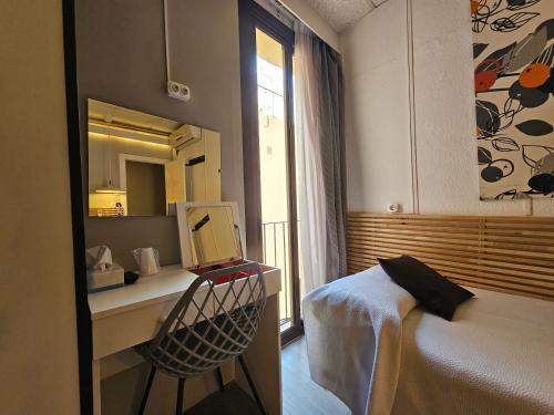 Cama o camas de una habitación en Hotel Palermo