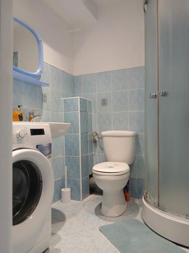 Koupelna v ubytování Apartament przy parku
