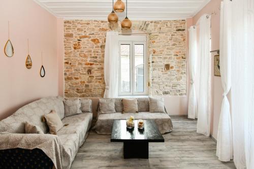 Ruang duduk di Peaceful Getaways in Samos