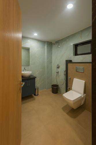 Koupelna v ubytování Hotel Shankara Inn