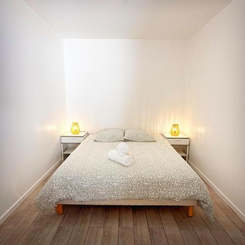 Letto o letti in una camera di Maison du bonheur