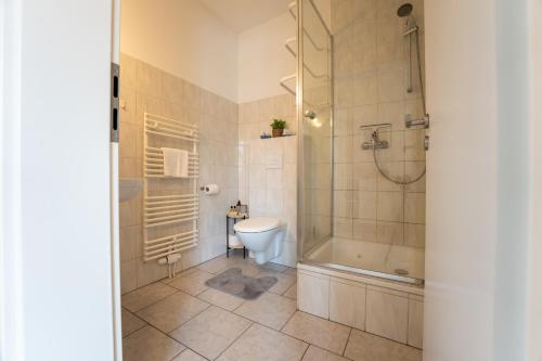 Ein Badezimmer in der Unterkunft Reiterhof an der Nordsee