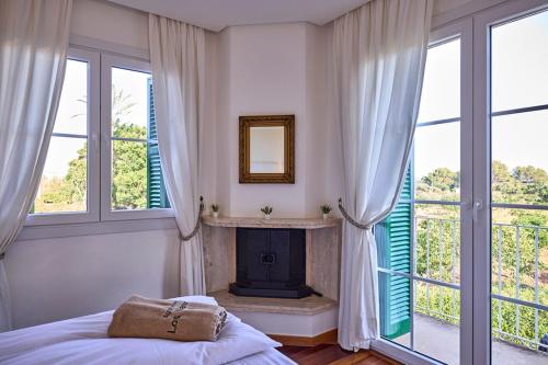 Fincahotel Los Naranjosにあるベッド
