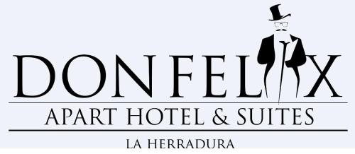 a black and white logo for aaa hotel and suites at Don Felix in Coquimbo