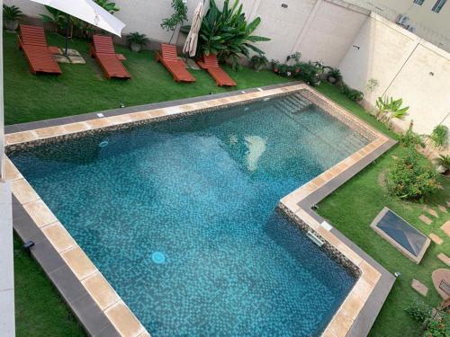 Bazén v ubytování Apries de Sais - Villa de charme avec piscine nebo v jeho okolí