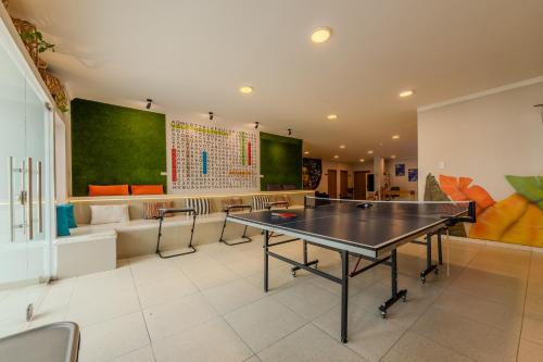 Stolní tenis v ubytování Hostel Dorado Plaza Getsemaní nebo okolí