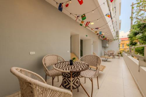 Posezení v ubytování Hostel Dorado Plaza Getsemaní