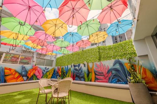Posezení v ubytování Hostel Dorado Plaza Getsemaní
