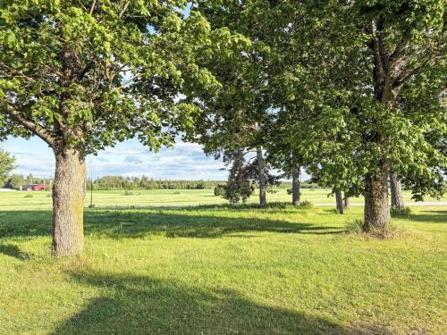 a group of trees in a field of grass at Holiday Home Skyberga Torp Lilla stugan by Interhome in Kumla