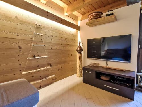 Televisyen dan/atau pusat hiburan di Apartment Ai Tini by Interhome