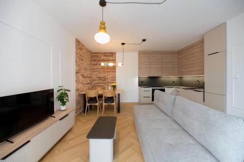 TV/trung tâm giải trí tại Harmonia II Apartament with parking