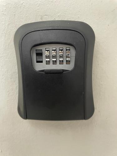 a black electrical outlet on a wall at Mountain View in Bar