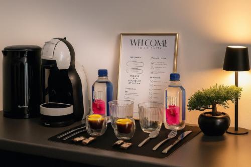 Nápoje v ubytování La Suite Hotel & Apartment, Hanau City Centre - Contactless Check-in