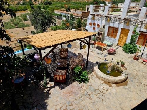Balkoni atau teres di Casa de Dona Concha Apartments Ugijar
