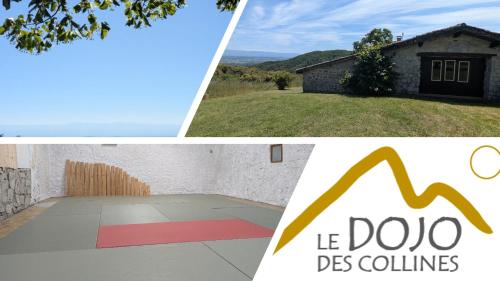 Dojo avec gîte tout confort dans nature ardéchoise