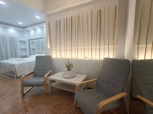 Posezení v ubytování Casa Bianco