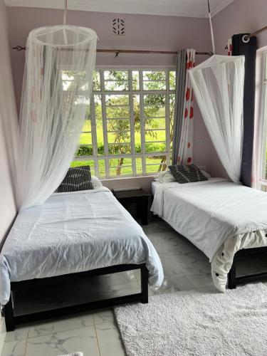 Cama o camas de una habitación en OlTepesi HomeStay