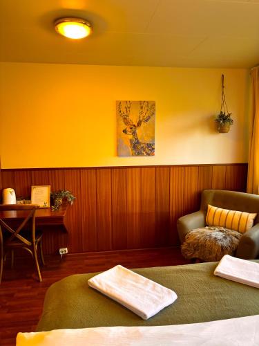 Ein Bett oder Betten in einem Zimmer der Unterkunft Hotel Brú countryside