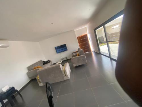Televisyen dan/atau pusat hiburan di Villa Yassine