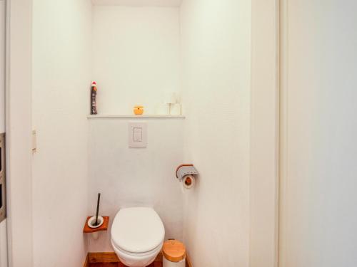 a bathroom with a white toilet in a room at Luxurious house with sauna in Bastogne in Bastogne