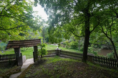 Un jardín fuera de Vila Dolina Mira