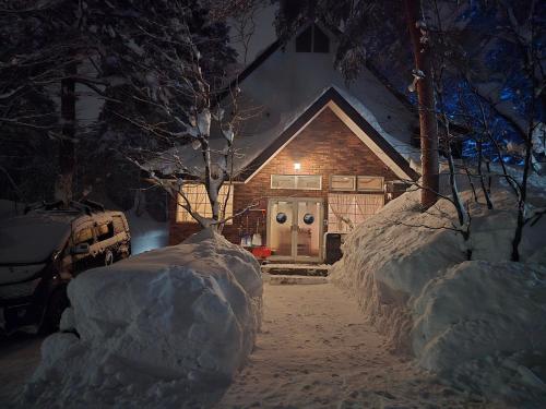 snowhere ski lodge v zimě