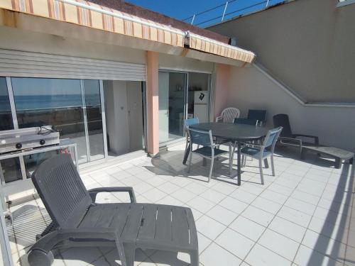 T4 en Front de Mer pour 6 pers avec Climatisation et Parking à Narbonne-Plage - FR-1-795-58