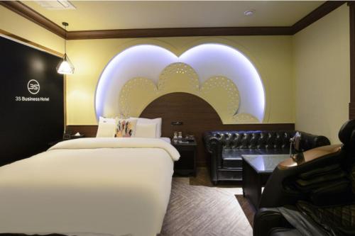 Katil atau katil-katil dalam bilik di 3S HOTEL 동탄점 - Business
