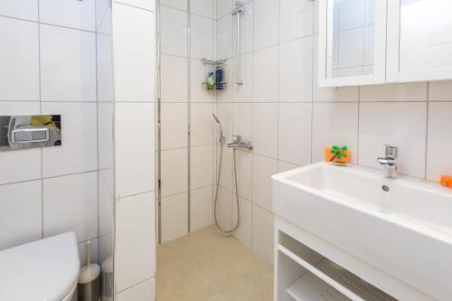 Koupelna v ubytování Erdem City Apart