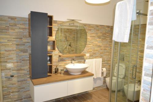 Ein Badezimmer in der Unterkunft B&B LINEABLU