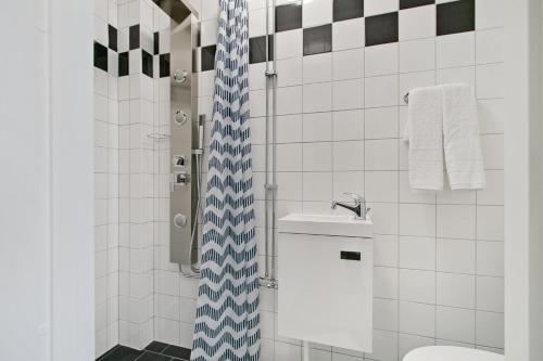 Vonios kambarys apgyvendinimo įstaigoje Hotel Kringelstaden