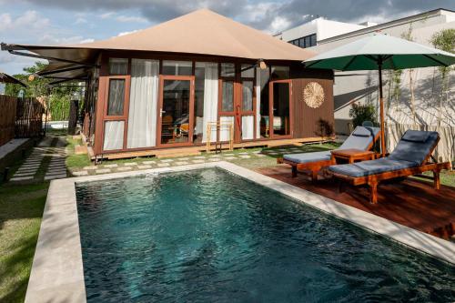 Bazén v ubytování Eden Villa nebo v jeho okolí