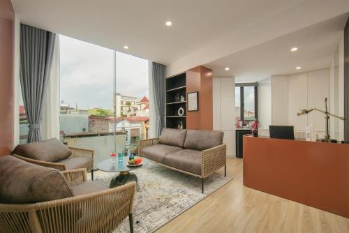 Posezení v ubytování Amira Hotel Bắc Ninh