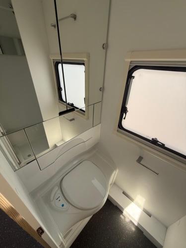 Vannituba majutusasutuses Apartmány Zahražany Karavan