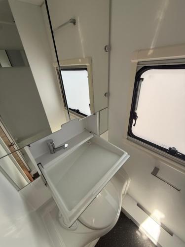 Vannituba majutusasutuses Apartmány Zahražany Karavan