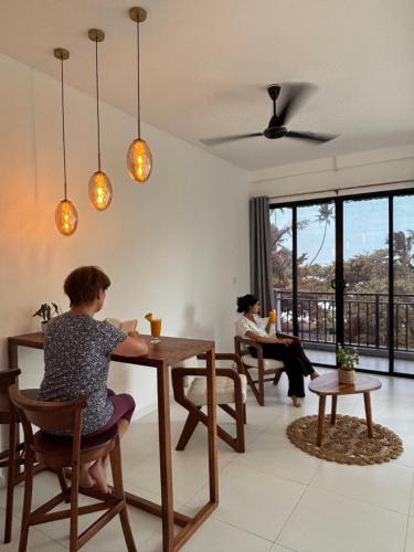 Zona de estar de Weligama Ocean Breeze
