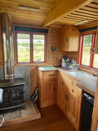Η κουζίνα ή μικρή κουζίνα στο Tinkers Horn Cabin
