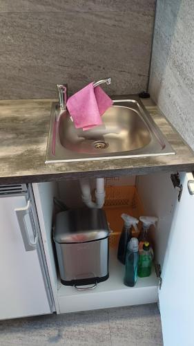 Küche/Küchenzeile in der Unterkunft Kleines Nest