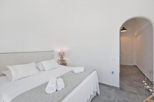 Letto o letti in una camera di Memos Luxury Living at Kithnos