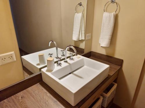 Koupelna v ubytování Remanso del Bosque - Maiten Cabin