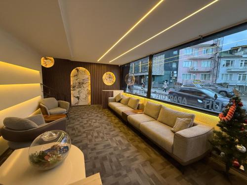 Χώρος καθιστικού στο Home suit apart otel