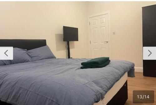 Ένα ή περισσότερα κρεβάτια σε δωμάτιο στο Croydon Luxury Apartment